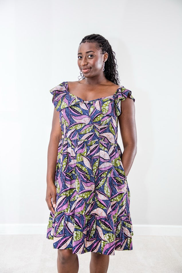 Arewa summer dress -  Purple