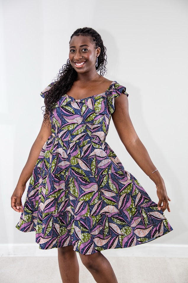 Arewa summer dress -  Purple