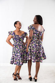 Arewa summer dress -  Purple