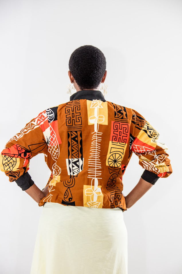 Efuye Bomber Jacket - Afro Art